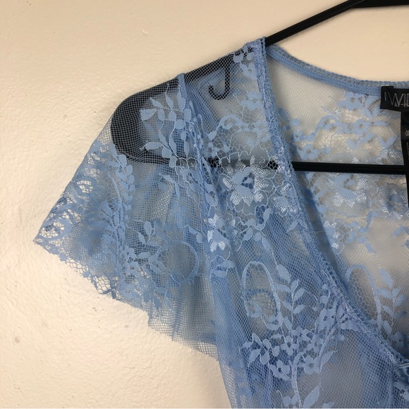 NWT Ethereal Dolls Kill Widow Blue Floral Lace Dress - Picture 4 of 10